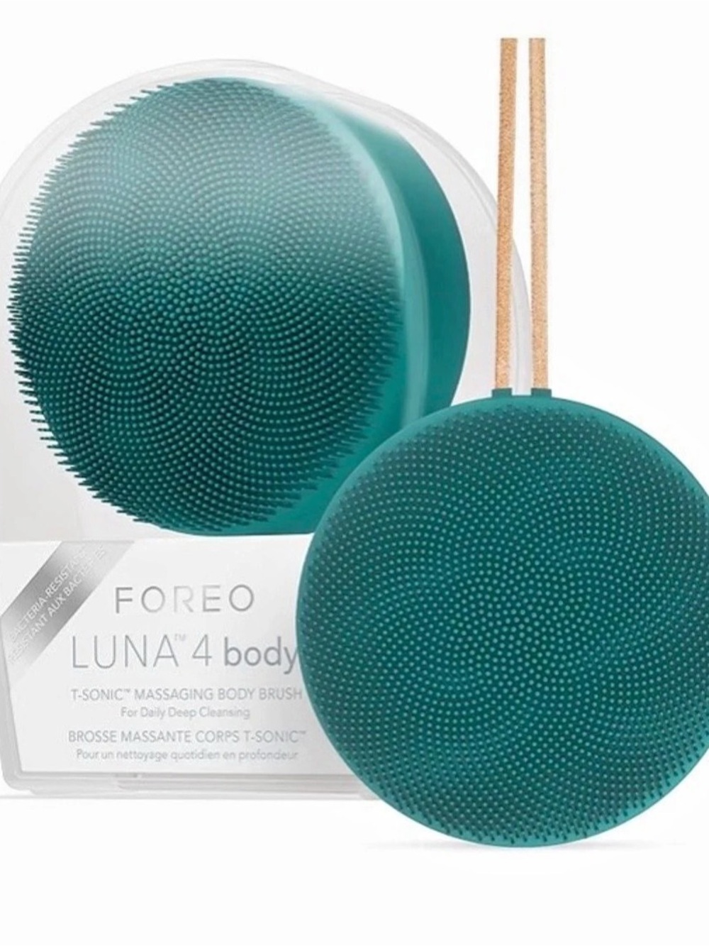NWT FOREO LUNA 4 body Cleansing Brush Evergreen